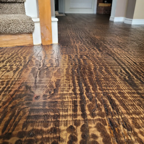 Happy Texas Hometown Floors customers in Forney, TX and the DFW area showing off their beautiful new flooring installations